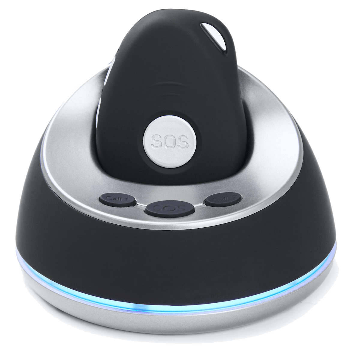 De Lifewatcher sos button in docking station