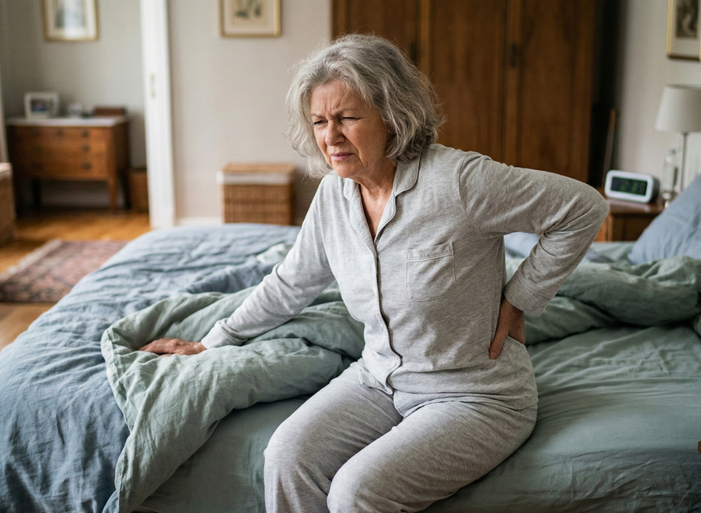 Wakker worden met rugpijn door parkinson