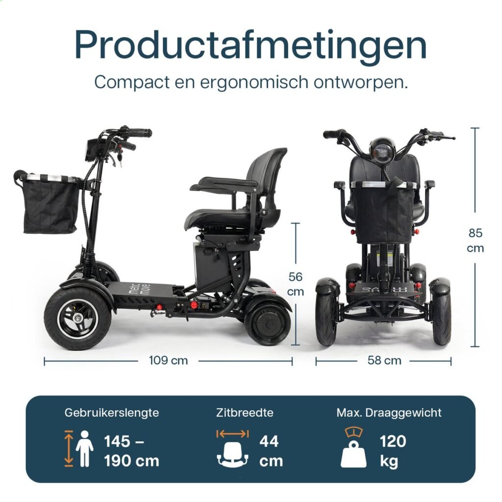 Scootmobiel Metic Move captain seat