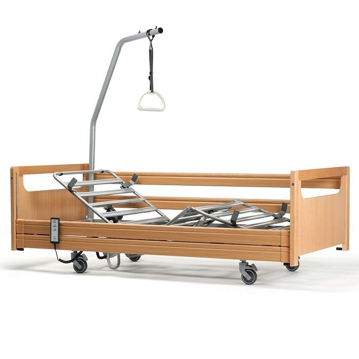 Een medisch hoog-laag bed